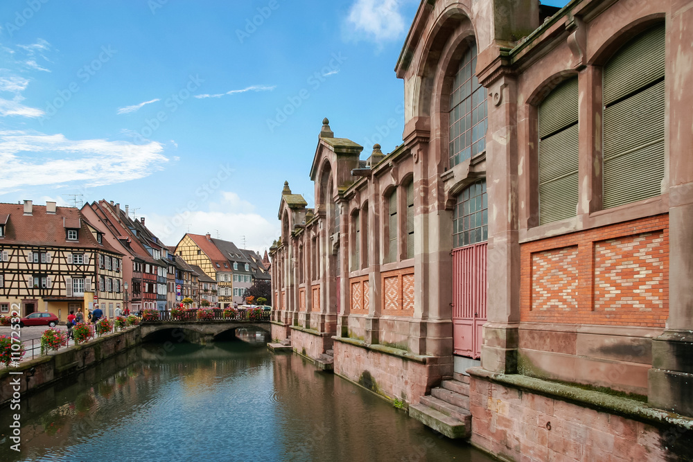 View along a canal in Strasbourg