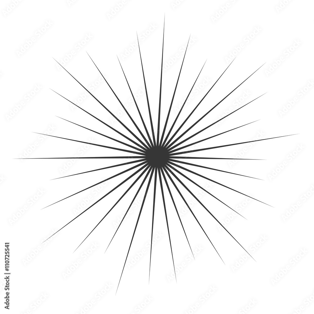 Fototapeta premium Comic Book monochrome Explosion. Vector