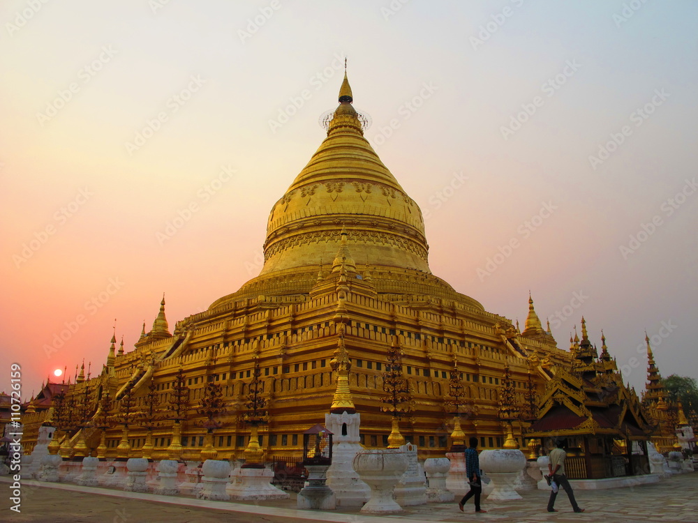 Fototapeta premium Temples in Bagan, Land of Pagoda, Myanmar