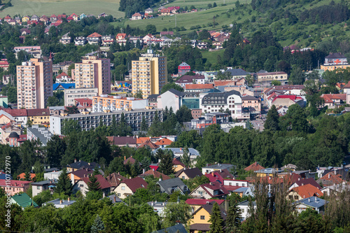 Overlook of the city of Ruzomberok in Slovakia photo