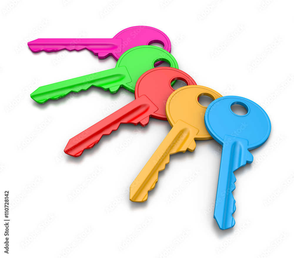 Colorful Keys Set Colorful Keys Set