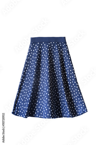 Silk skirt isolated