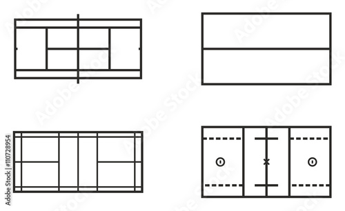 Playing Fields Icons Set 5