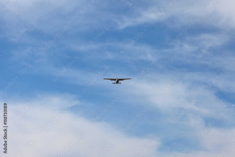 small propeller aircraft in the sky small propeller aircraft in the sky
