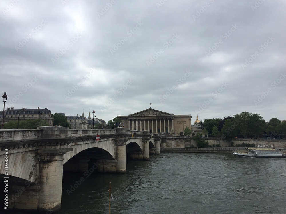 La Senna e l'Assemblea Nazionale, Parigi, Francia