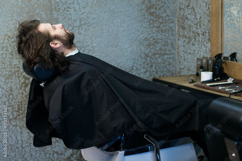Man at the hairdressing salon Man at the hairdressing salon