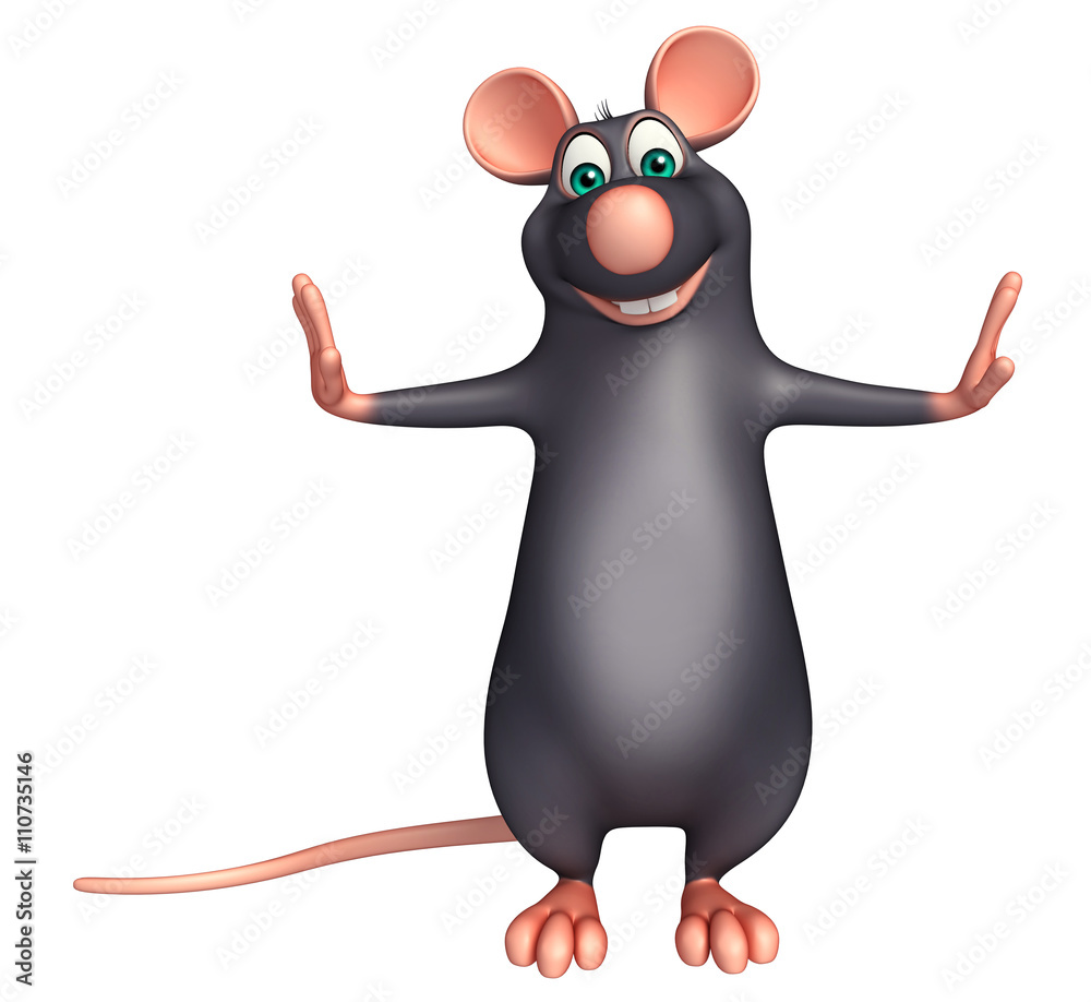 funny Rat cartoon character Stock Illustration | Adobe Stock