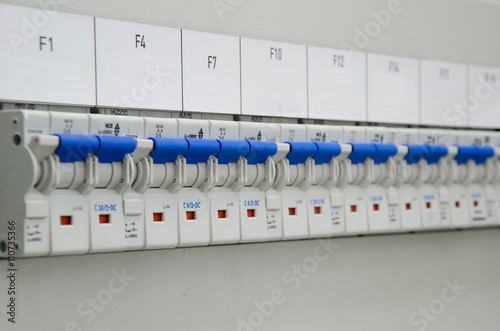 Close-up of electrical fusebox