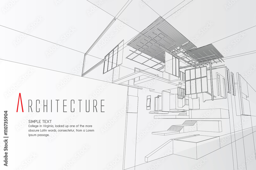 Fototapeta premium An exploded view of a building
