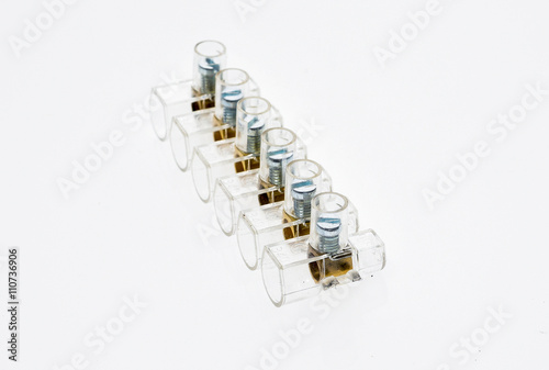 Electrical connector or terminal blocks clamps for electric cabl photo