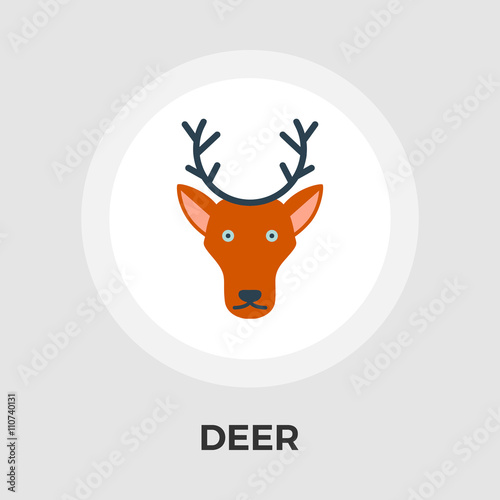 Deer vector flat icon