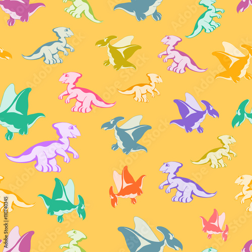 cheerful multi-colored Dinos