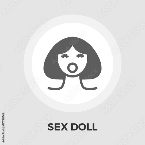 Sex doll flat icon