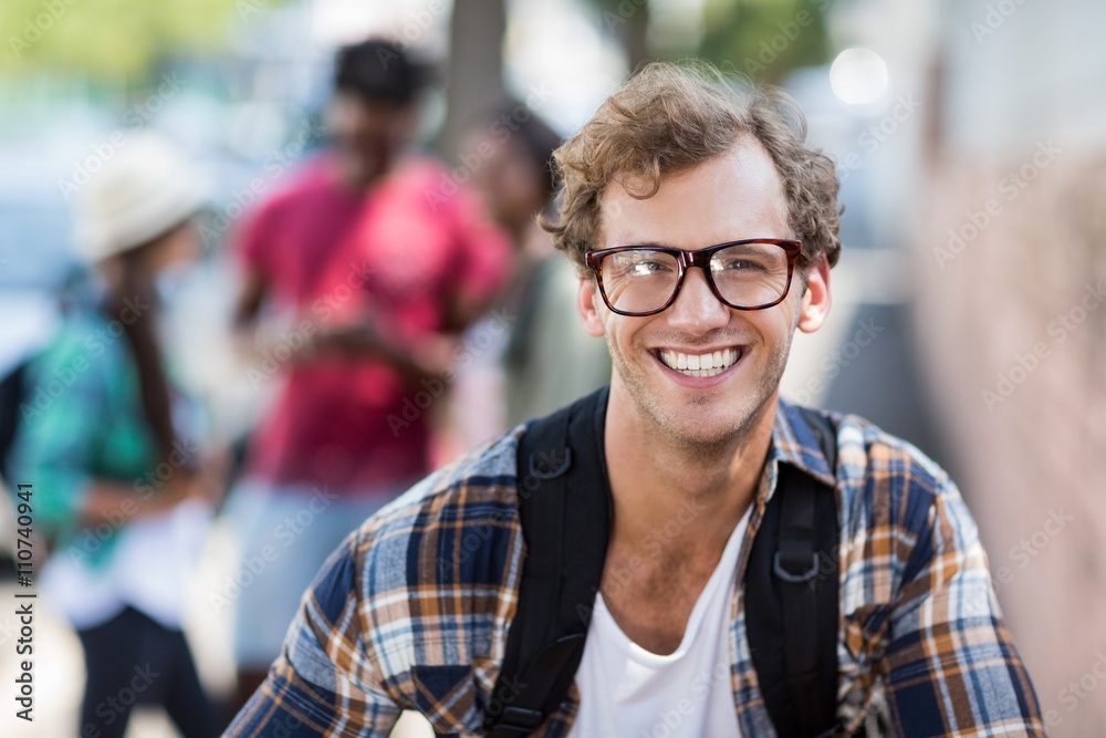 Portrait of young man smiling Portrait of young man smiling