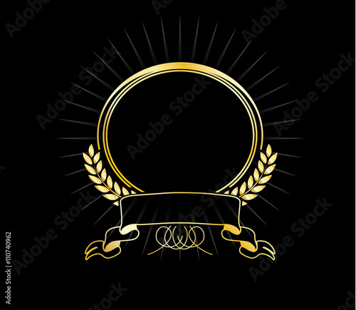 Golden shield design