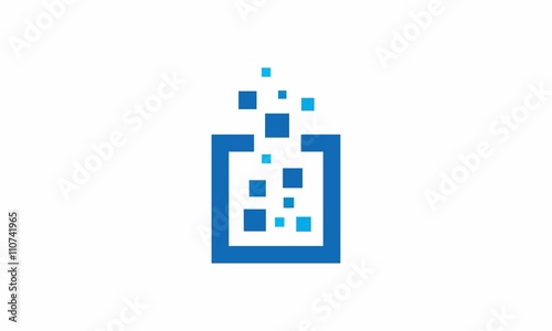 Data Square Pixel Logo