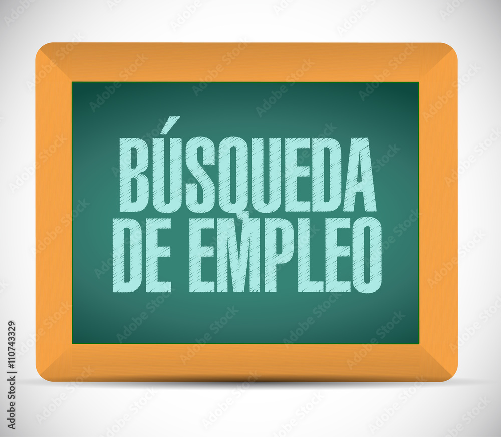 job search chalkboard sign in Spanish concept job search chalkboard sign in Spanish concept