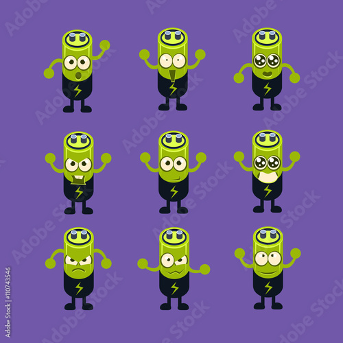 Battery Emoji Character Set