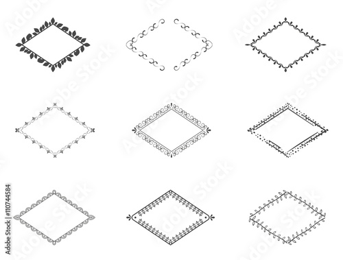 Collection od decorative frames