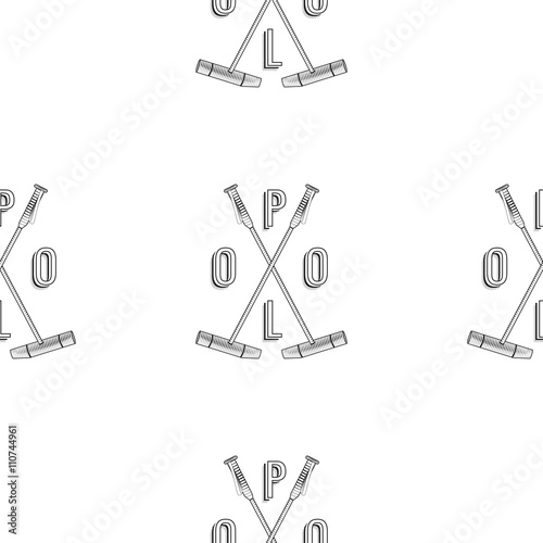 Vector polo seamless pattern