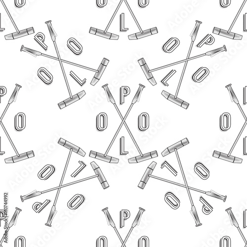 Vector polo seamless pattern