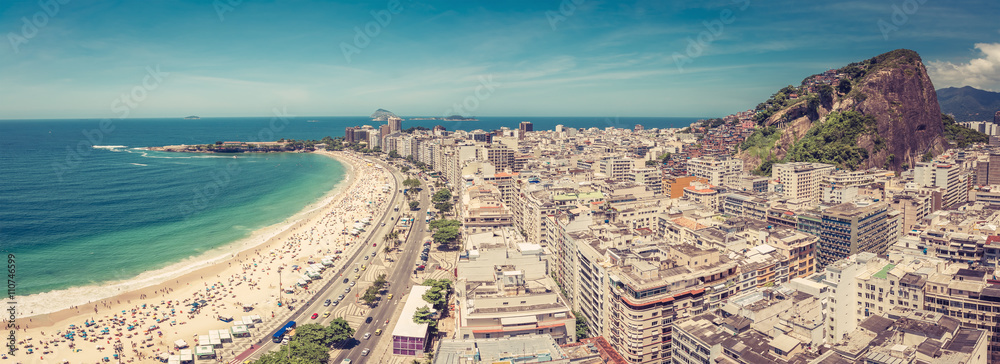 Panorama of Copacabana Beach