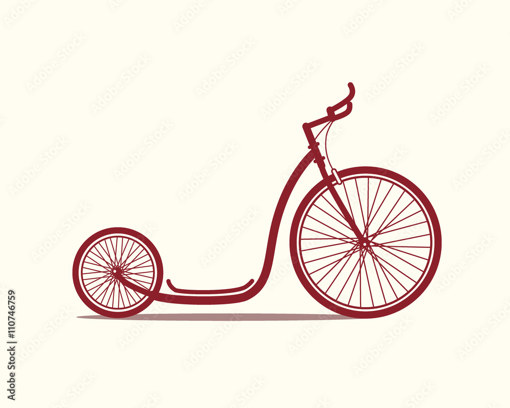 Fototapeta premium Kick scooter icon