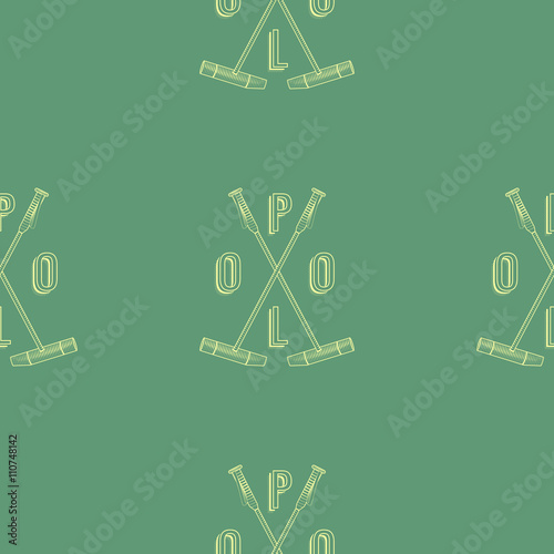 Vector polo seamless pattern