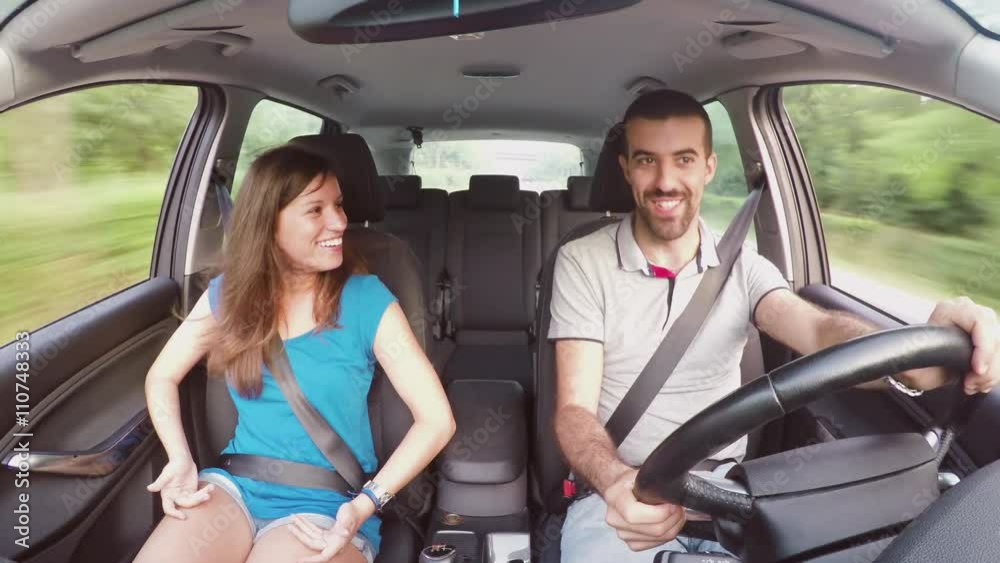 Couple in car