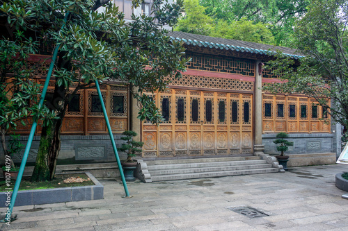 Traditional Bhuddhist and Chinese architecture in Gaungzhou or Canton, the capital of Guangdong Province, is the third biggest city in China photo