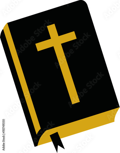 Bible with cross