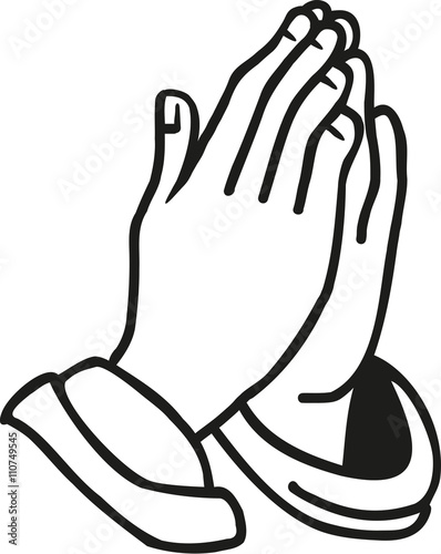 Hands praying