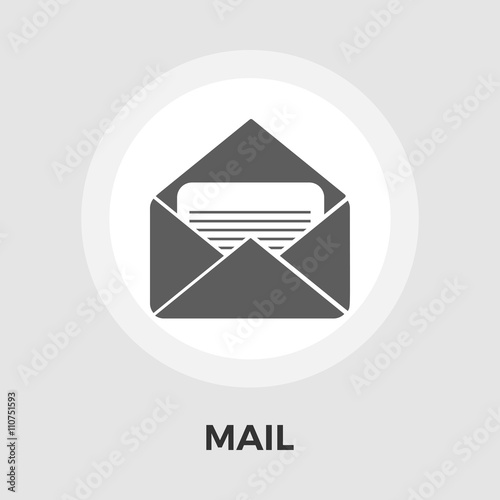 Envelope vector flat icon