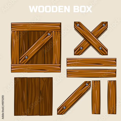 Wooden Box and boards
