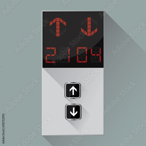 Elevator buttons panel