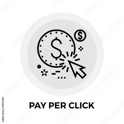 Pay Per Click Line Icon