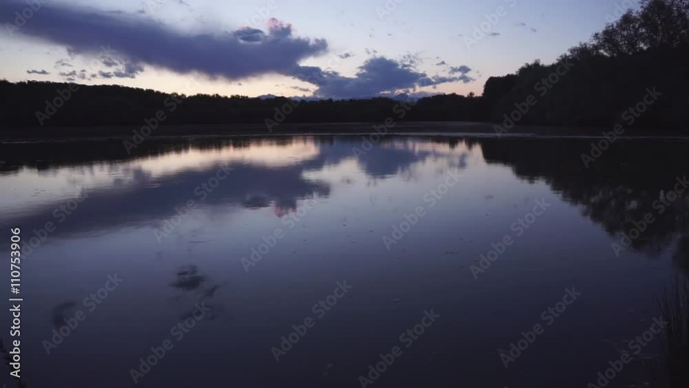 Pond at sunset Pond at sunset