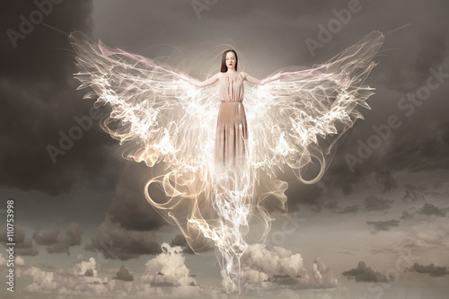 фотографія Angelic beautiful woman