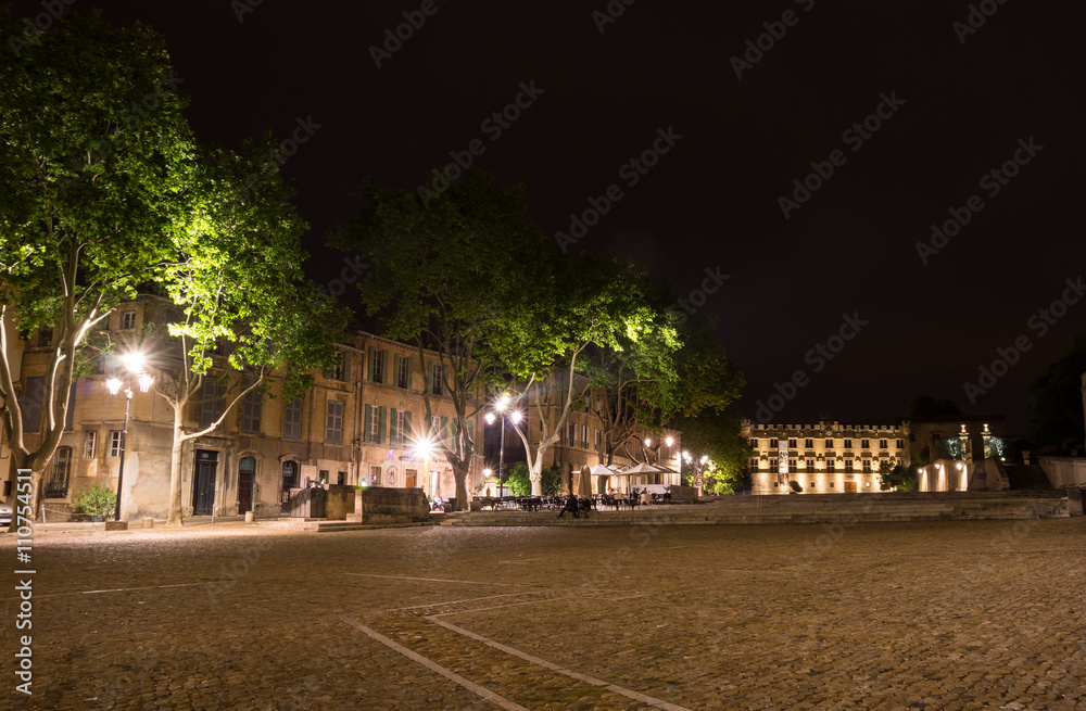Palace square in Avignon