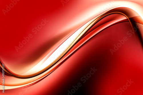 Abstract Red Wave Design Background