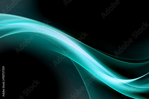 Abstract Blue Wave Background Design
