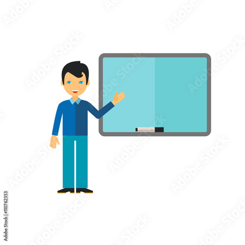 Teacher flat icon