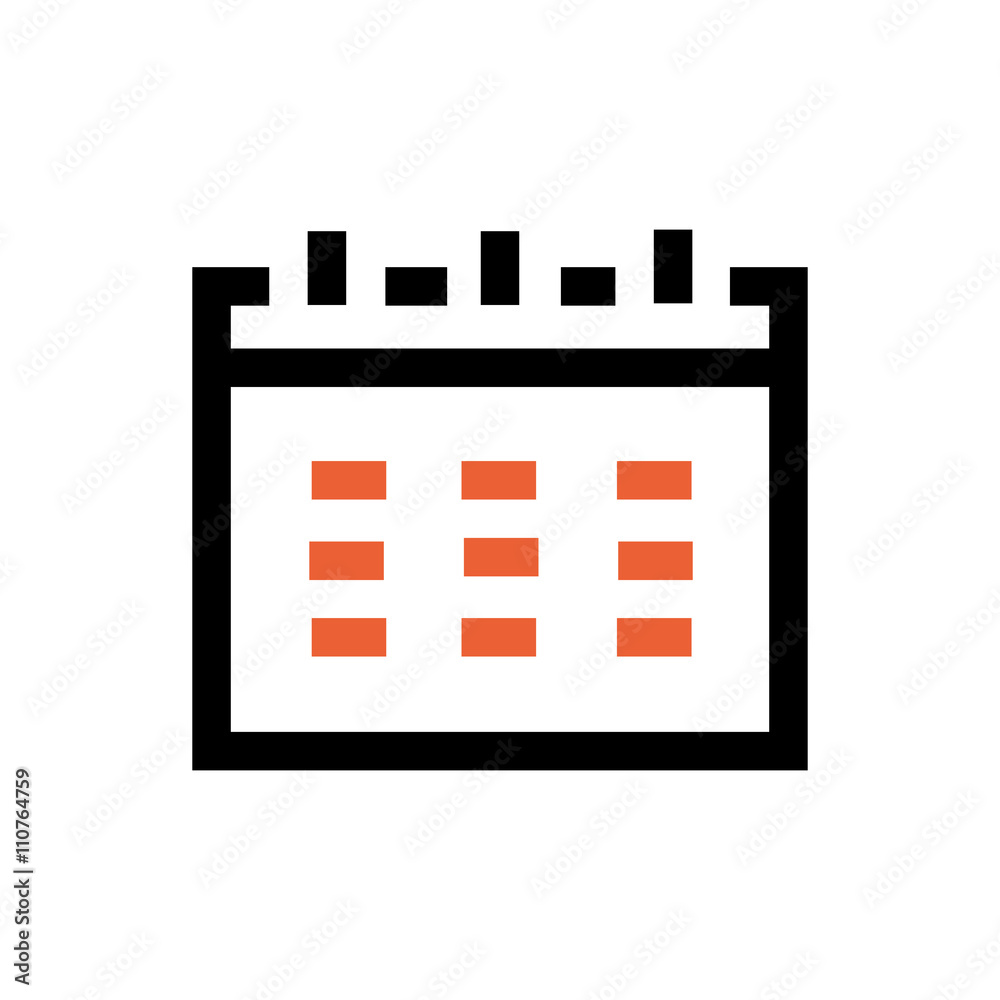 Calendar, personal schedule line icon Calendar, personal schedule line icon