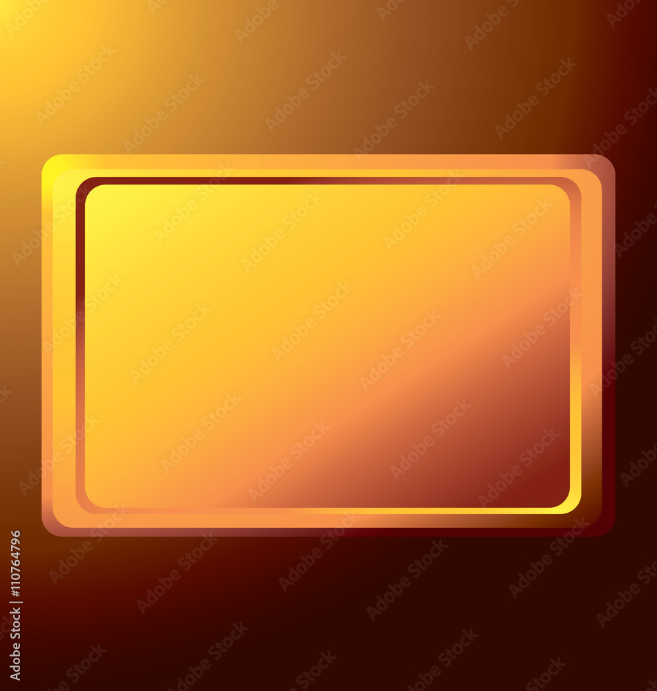 empty the gold rectangular medal against the light empty the gold rectangular medal against the light