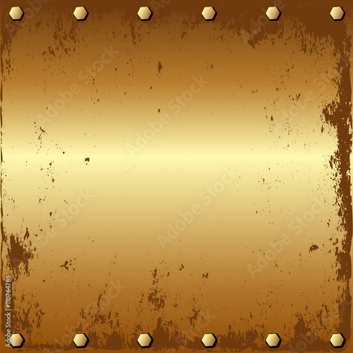 grunge golden background with bolts