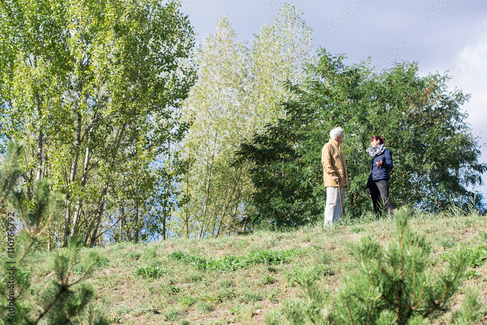 Walking in beauty garden