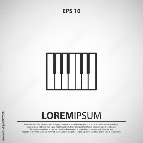 piano icon. piano vector illustration