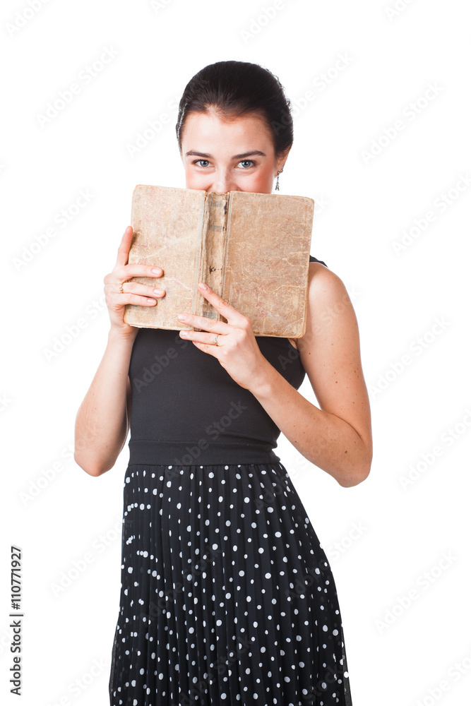 Pretty girl with book Pretty girl with book