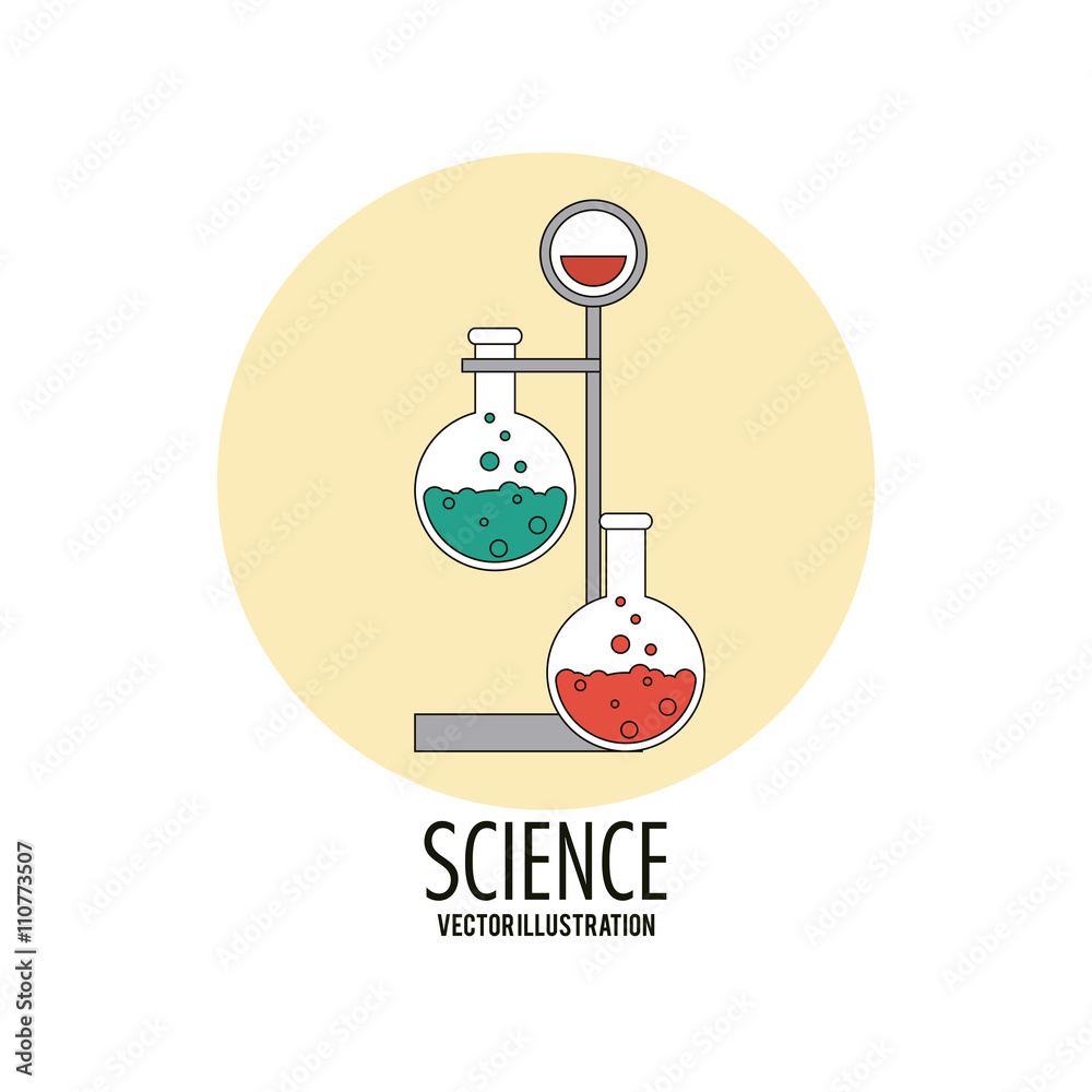 Biology design. Science icon. Flat illustration, editable vector Biology design. Science icon. Flat illustration, editable vector
