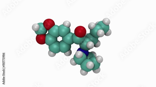 Psychoactive drug (bath salts) molecule photo